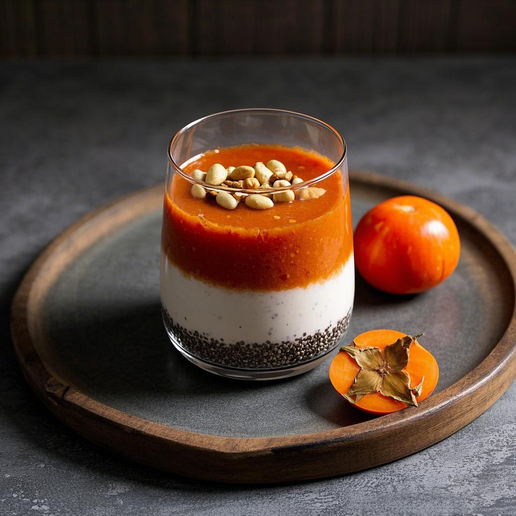 Persimmon milk shake