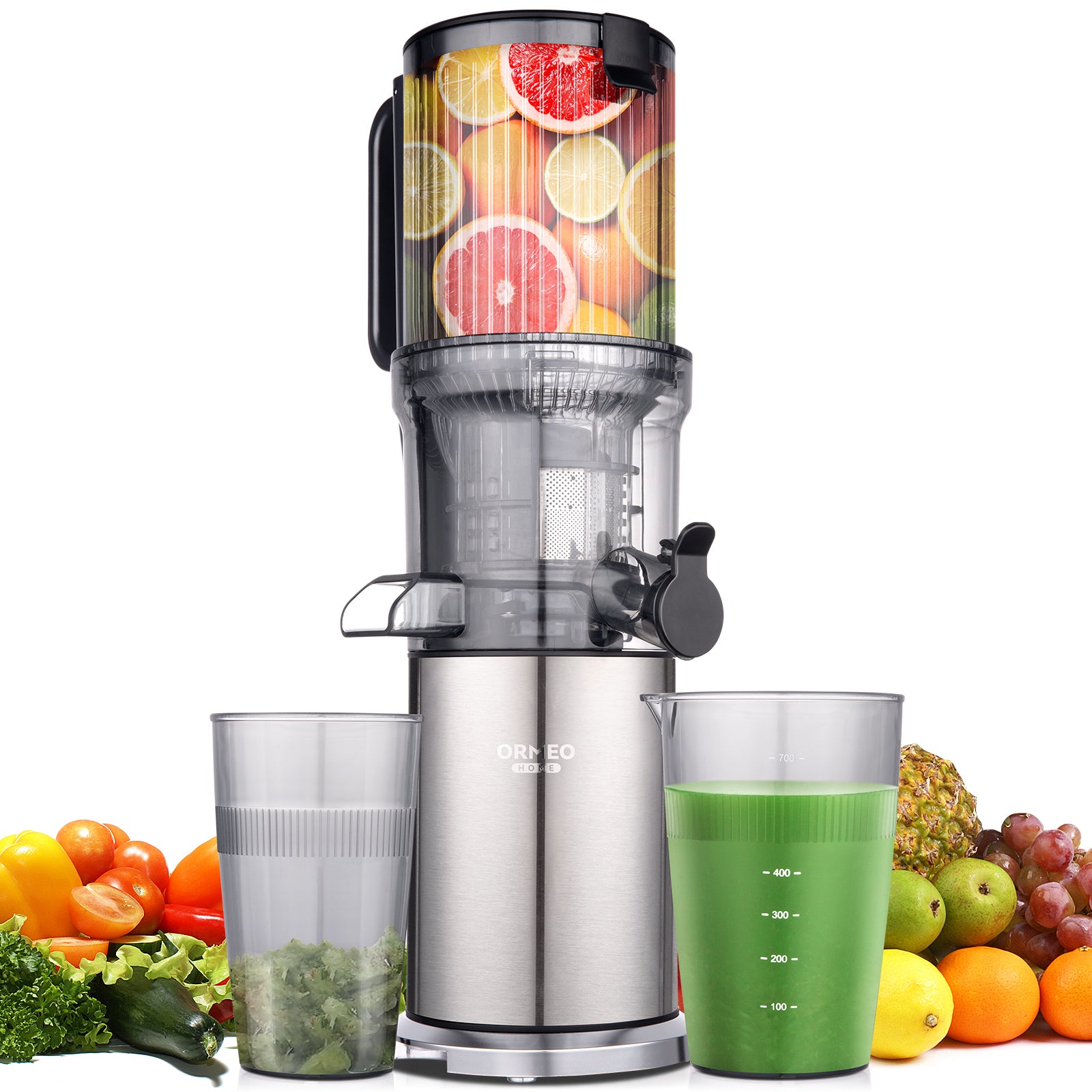 ORMEO Cold Press Juicer ZM1901M Slow Masticating for Whole Vegetables & Fruits