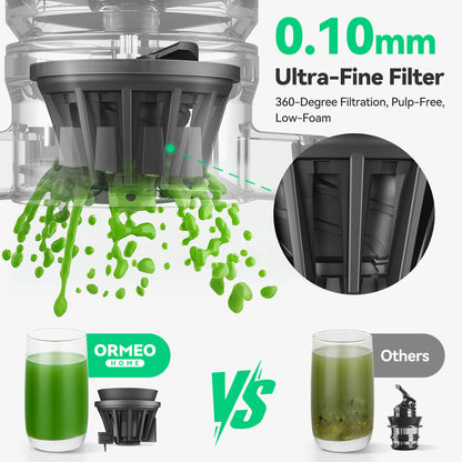 Quiet Cold Press Juicer, Juice Fresh, No Hassle - Maximum Nutrients, Easy Clean