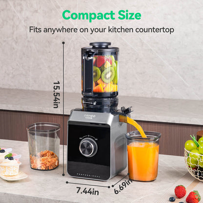 Quiet Cold Press Juicer, Juice Fresh, No Hassle - Maximum Nutrients, Easy Clean